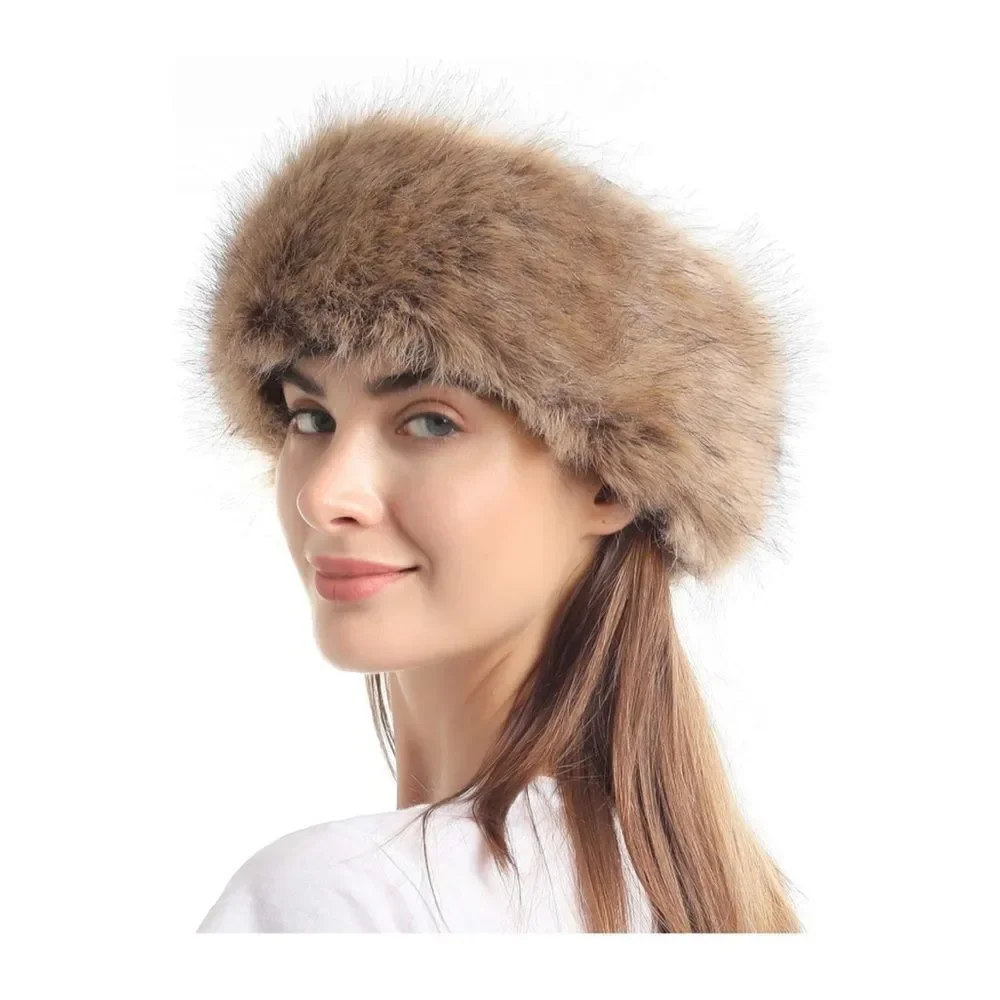 Cozy Faux Fur Headband Earmuffs Hat
